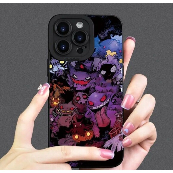 iPhone 14 Gengar Ghastly Haunter phone case, ghost pokemon phone case - Picture 2 of 2